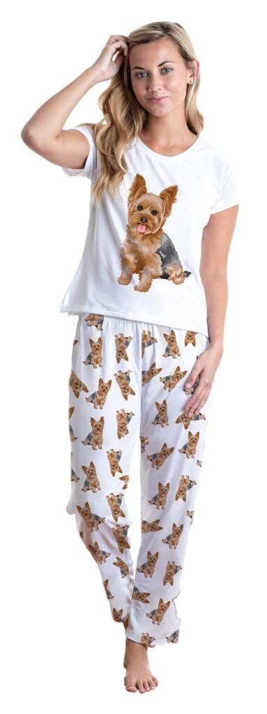Yorkshire terrier Yorkie 2 piece Pj set with long pants