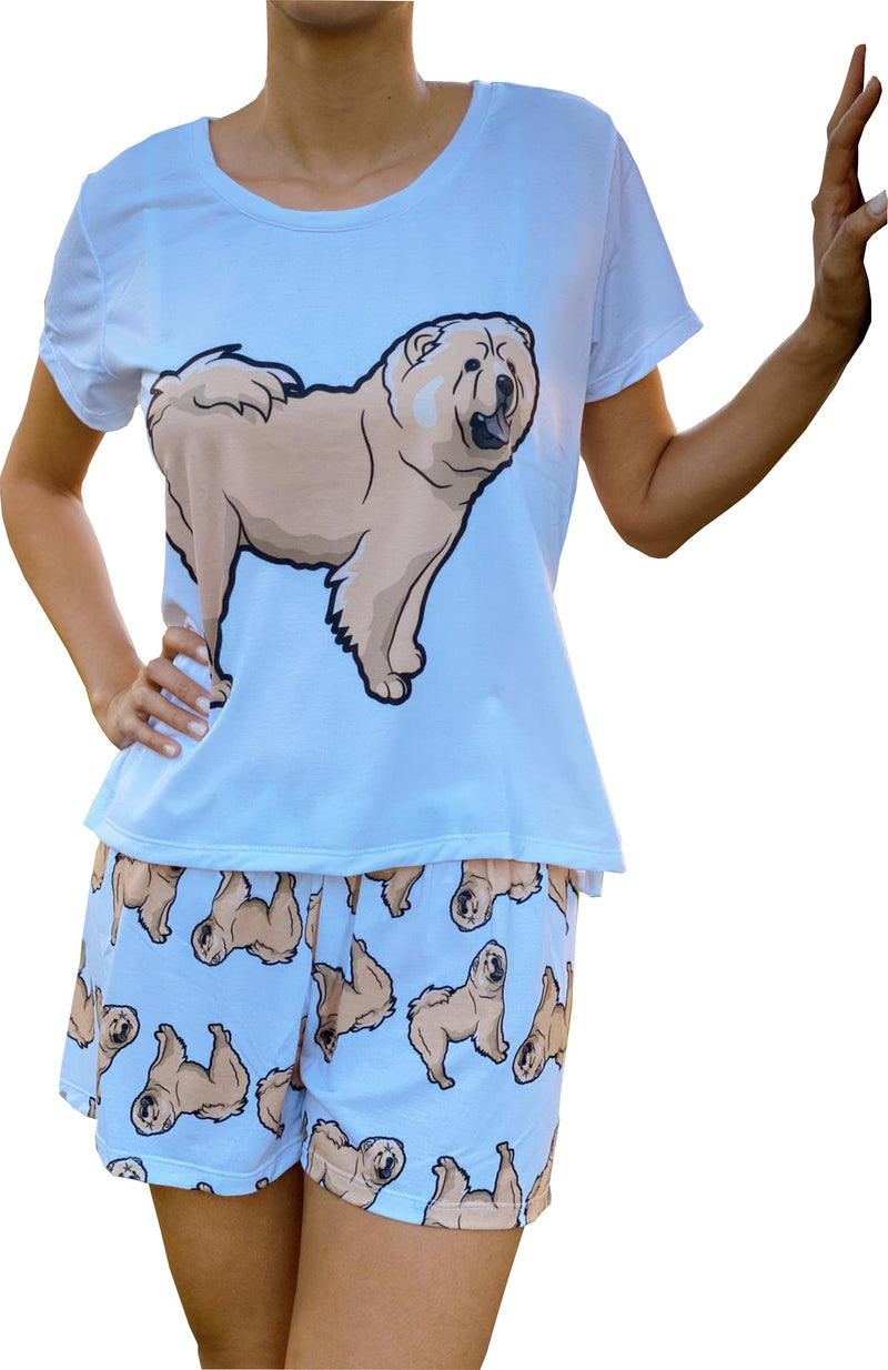 Chow Chow 2 piece Pj set with shorts