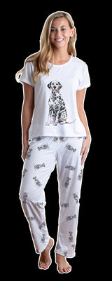 Dalmatian 2 piece Pj set with long pants