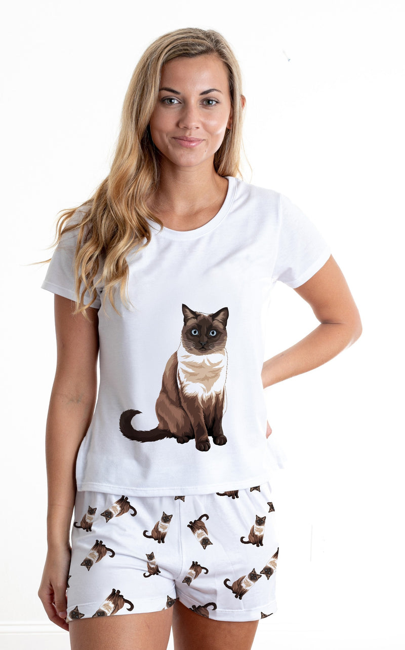 FurOfLove Persian Cat Pajama Set with Pants
